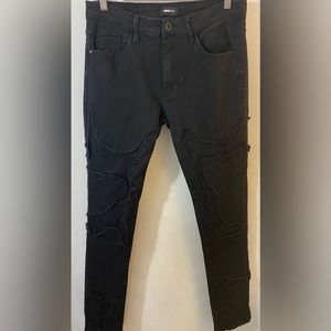 men’s stacked jeans